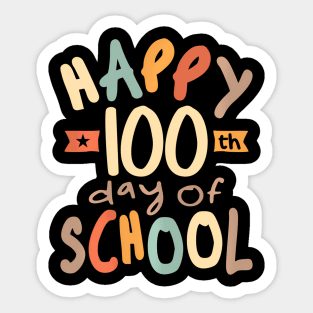 100Th Day Of School Teachers Kids Child Happy 100 Days Sticker